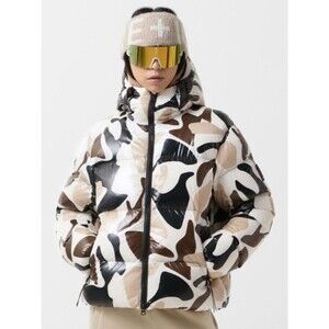 Bogner Fire + Ice Vally-D Puffer Jacket Camo Hooded Down Coat XS 4 34 NWT NEW